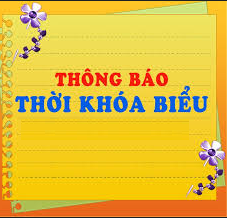 THỜI KHÓA BIỂU TKB SỐ 3 NĂM HỌC 2025-2026 ÁP DỤNG NGÀY 27-10-2025